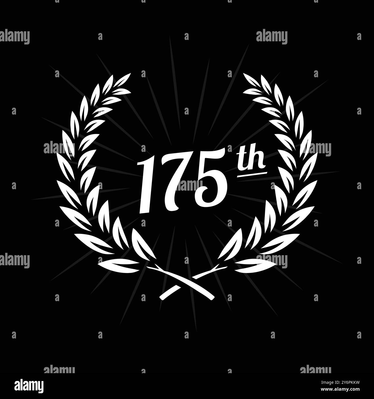 175 years anniversary celebration design template. 175th anniversary ...