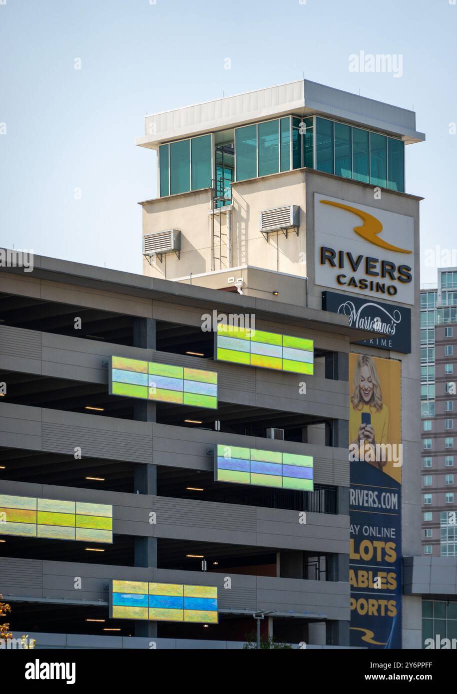Rivers Casino formerly the SugarHouse casino building in the Fishtown neighborhood of Philadelphia PA Stock Photo