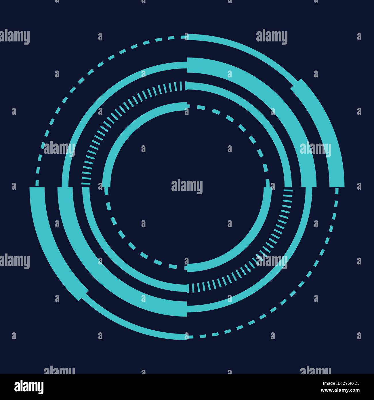 sci fi circle frame modern user interface element Technology futuristic ...
