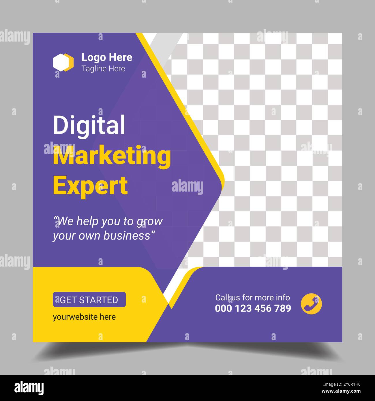 Digital marketing and corporate social media post and Instagram banner template Stock Vector