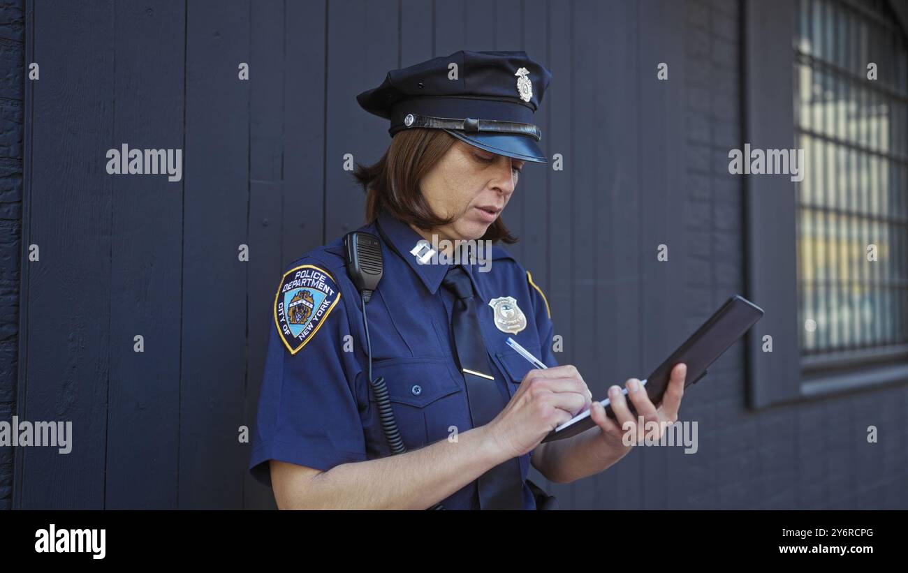 Female police officer writing hi-res stock photography and images - Alamy