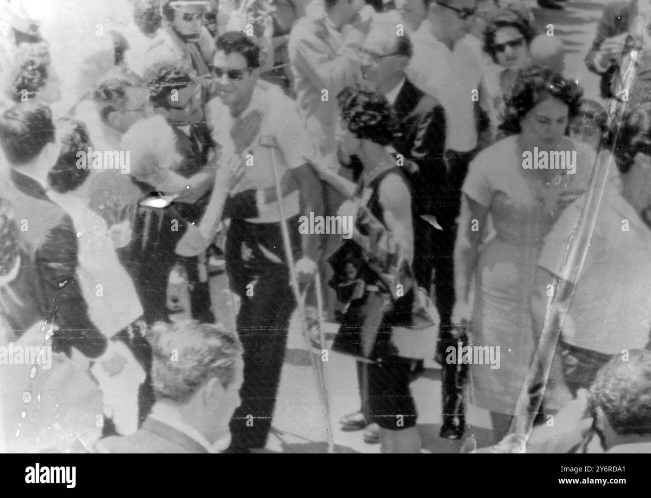 Greeted Man greeted by family hi-res stock photography and images - Alamy