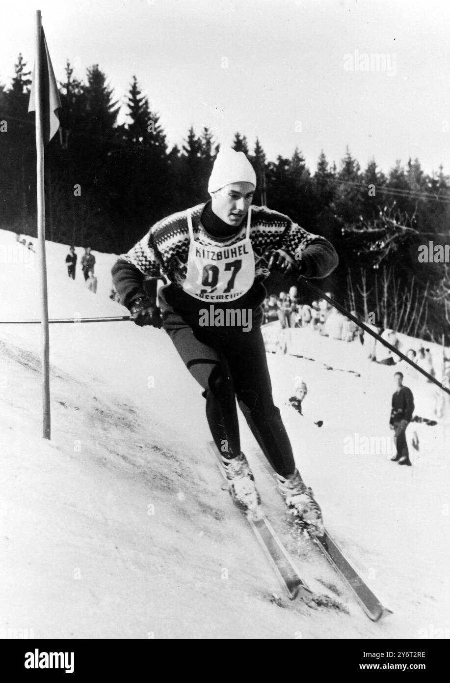 KHAN AGA KARIM GERMANY SKIING CHAMPS /   23 JANUARY 1962 Stock Photo