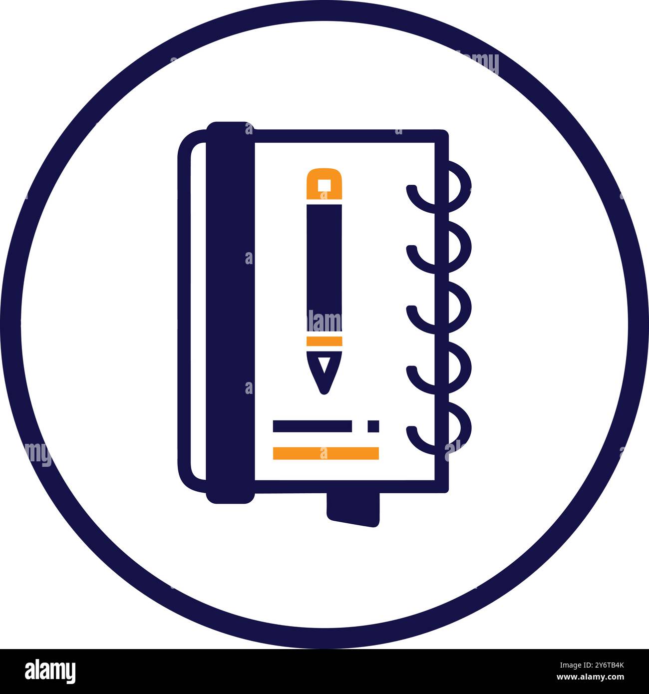 pen, notebook, pad, dairy, notebook diary icon Stock Vector