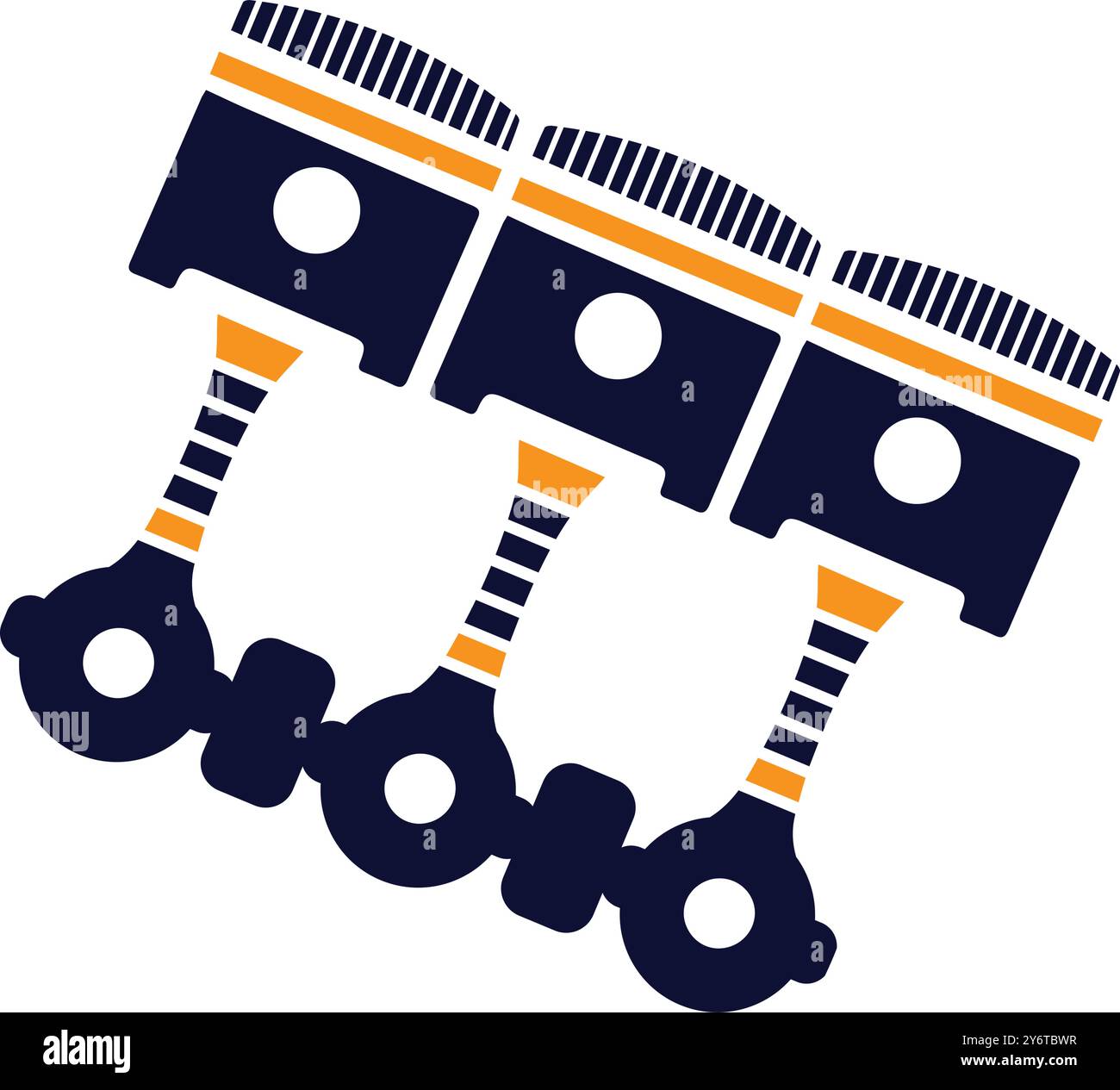 engine, equipment, machine parts, piston icon Stock Vector