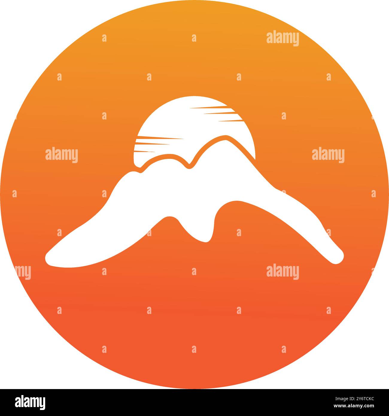 Mountain icon vector illustration logo design Stock Vector