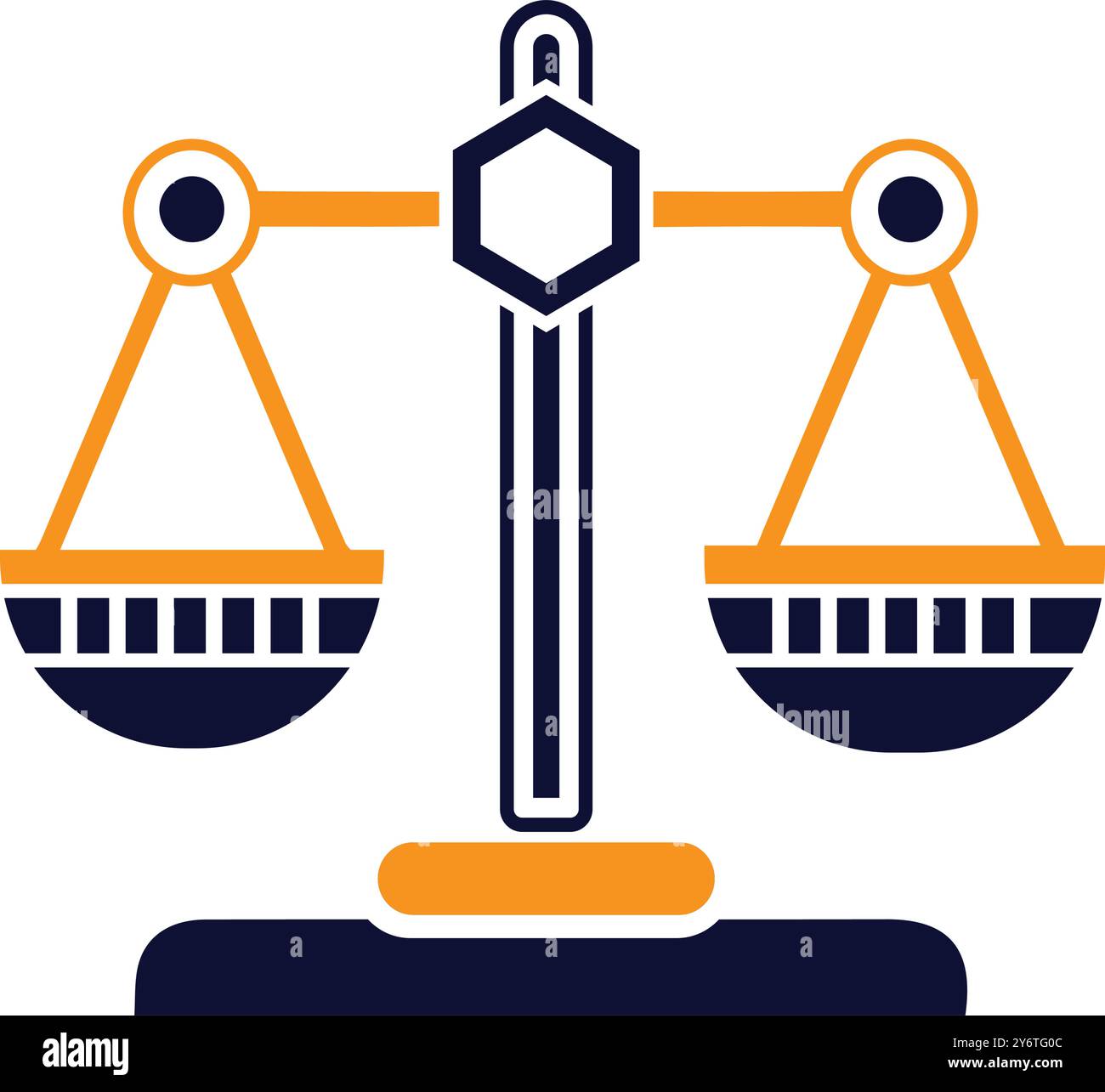 justice, kitchen scale, law, Scale icon Stock Vector