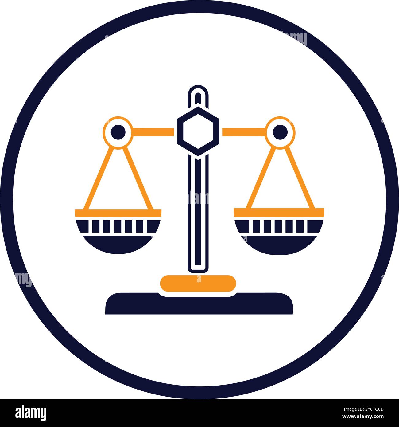 justice, kitchen scale, law, Scale icon Stock Vector