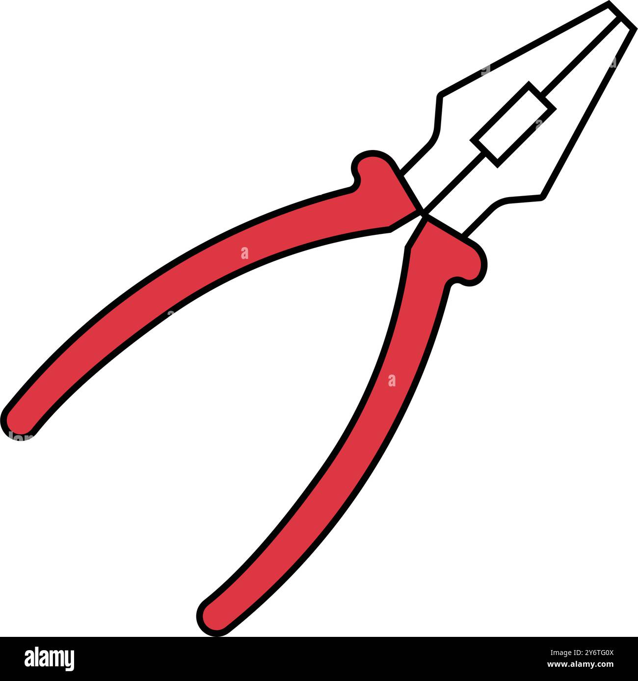 work tool, electric tool, cutting tool, pliers icon Stock Vector