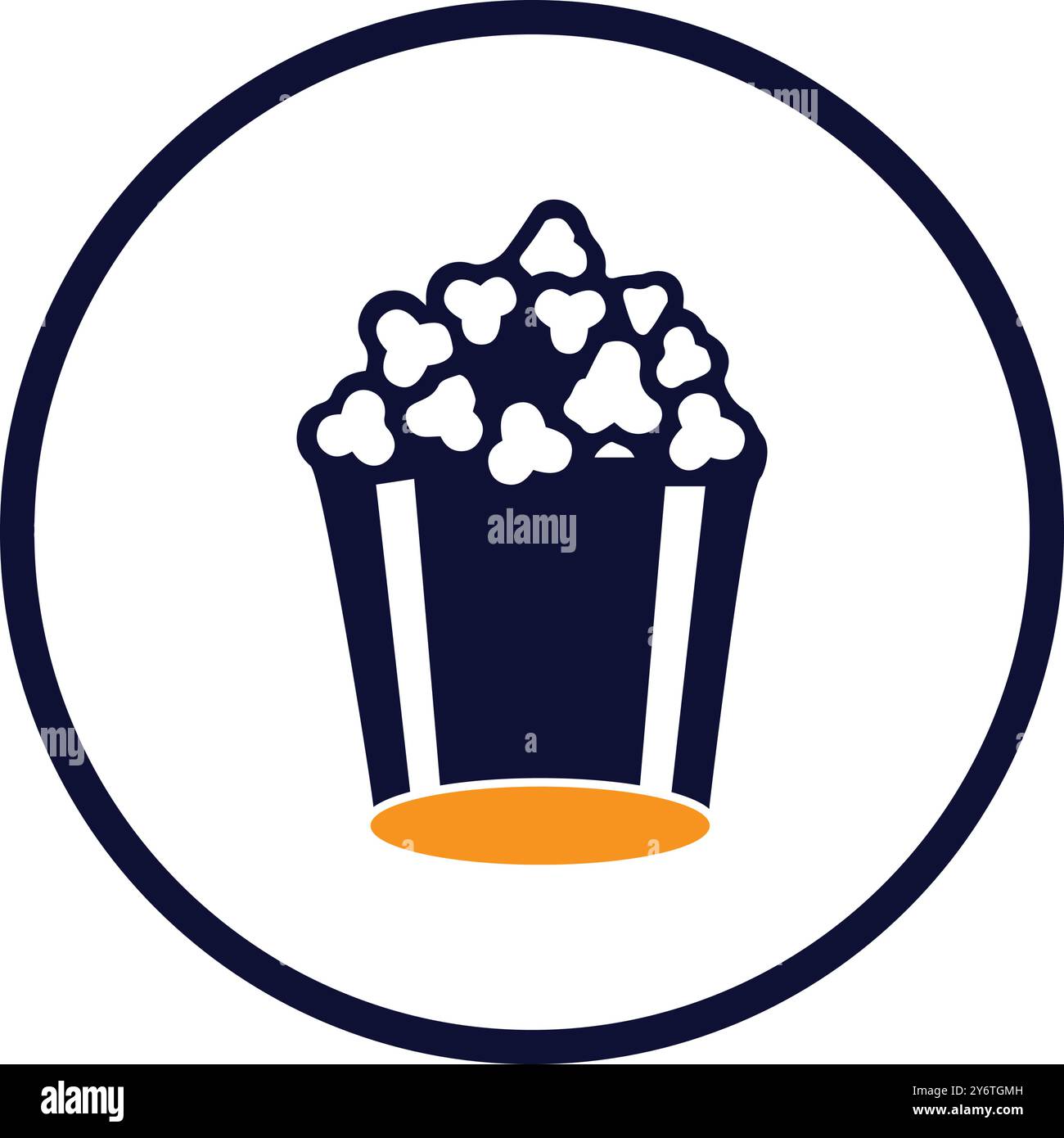 popcorn, bucket, snack, corn, popcorn icon Stock Vector