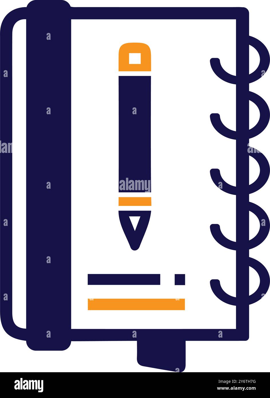pen, notebook, pad, dairy, notebook diary icon Stock Vector