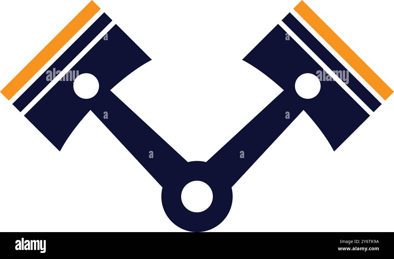 machine, equipment, piston icon Stock Vector