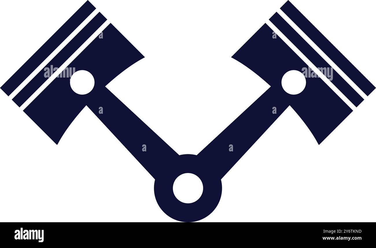 machine, equipment, piston icon Stock Vector