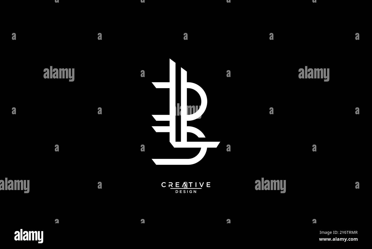 Bl letter design Black and White Stock Photos & Images - Alamy