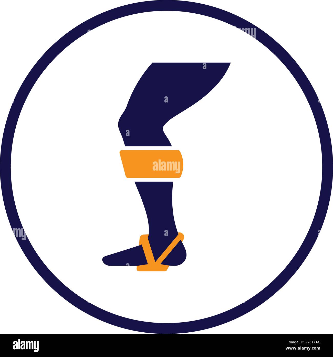 Human leg prosthesis icon hi-res stock photography and images - Alamy