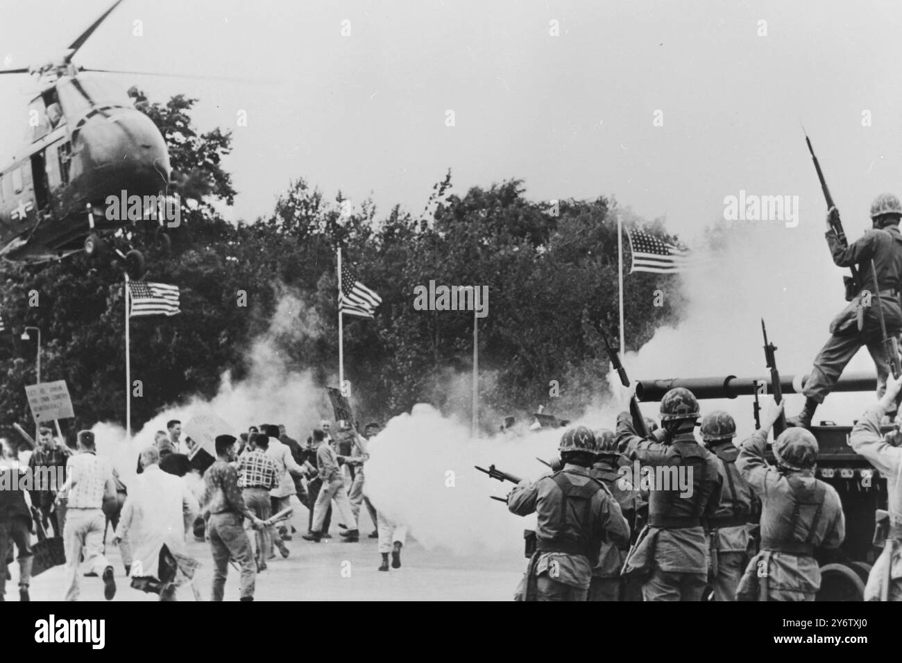 US ARMY RIOT CONTROL PRACTICE IN WEST GERMANY 22 AUGUST 1961 Stock ...