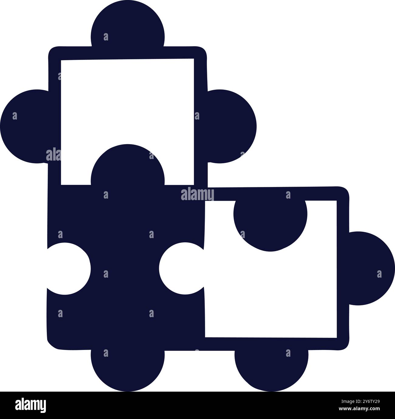 Puzzle piece game line icon Stock Vector Images - Alamy