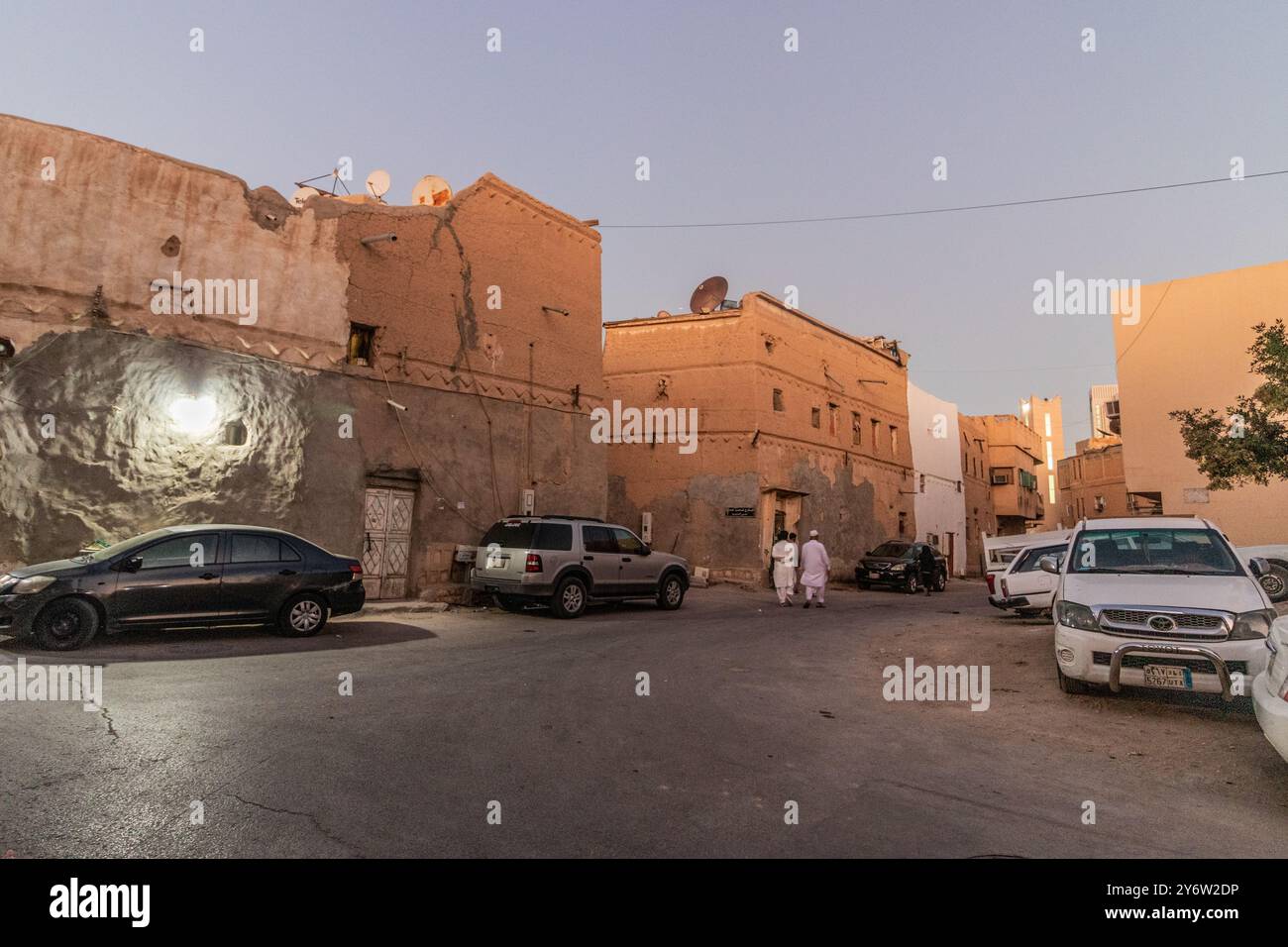 RIYADH, SAUDI ARABIA - NOVEMBER 29, 2021: Street of Ad Dirah ...