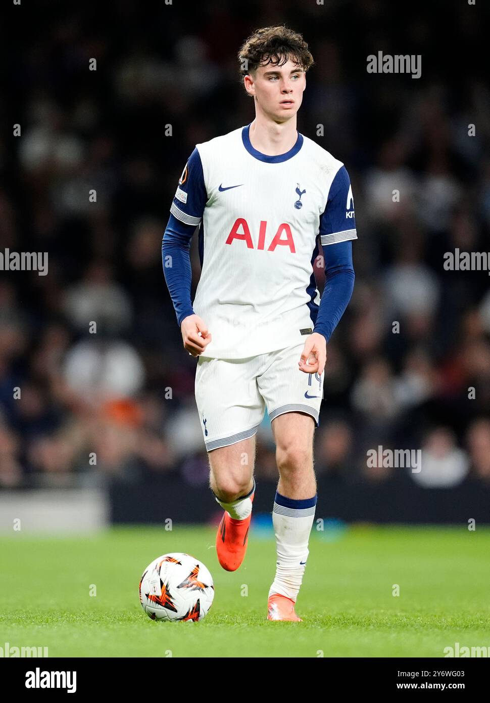 Tottenham Hotspur's Archie Gray in action during the UEFA Europa League ...