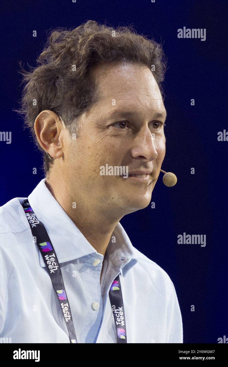Turin, Italy. 26th September 2024. John Elkann (CEO of Exor and ...