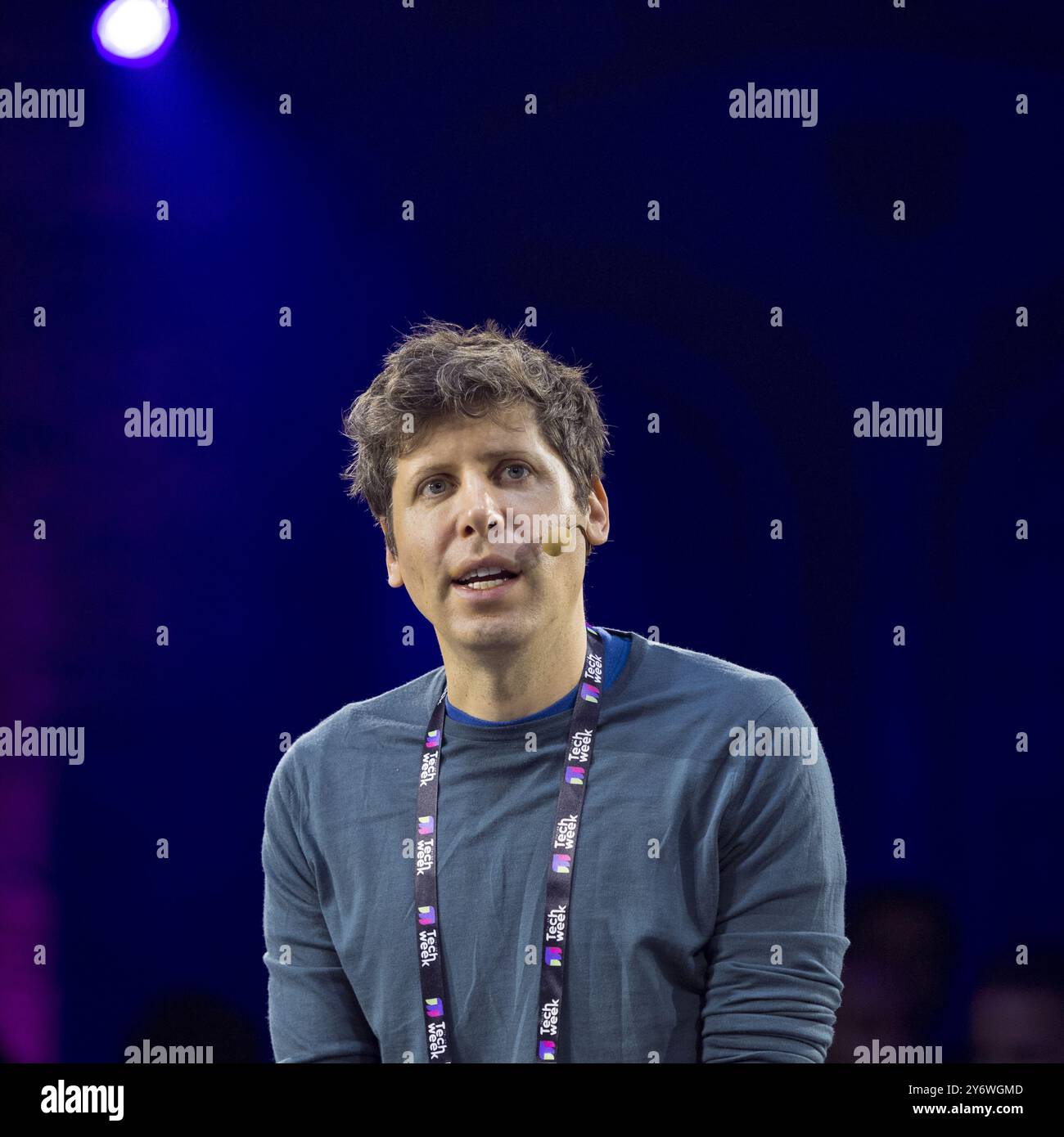 Turin, Italy. 26th September 2024. American entrepreneur Sam Altman (CEO of OpenAI) at Italian Tech Week 2024 Stock Photo