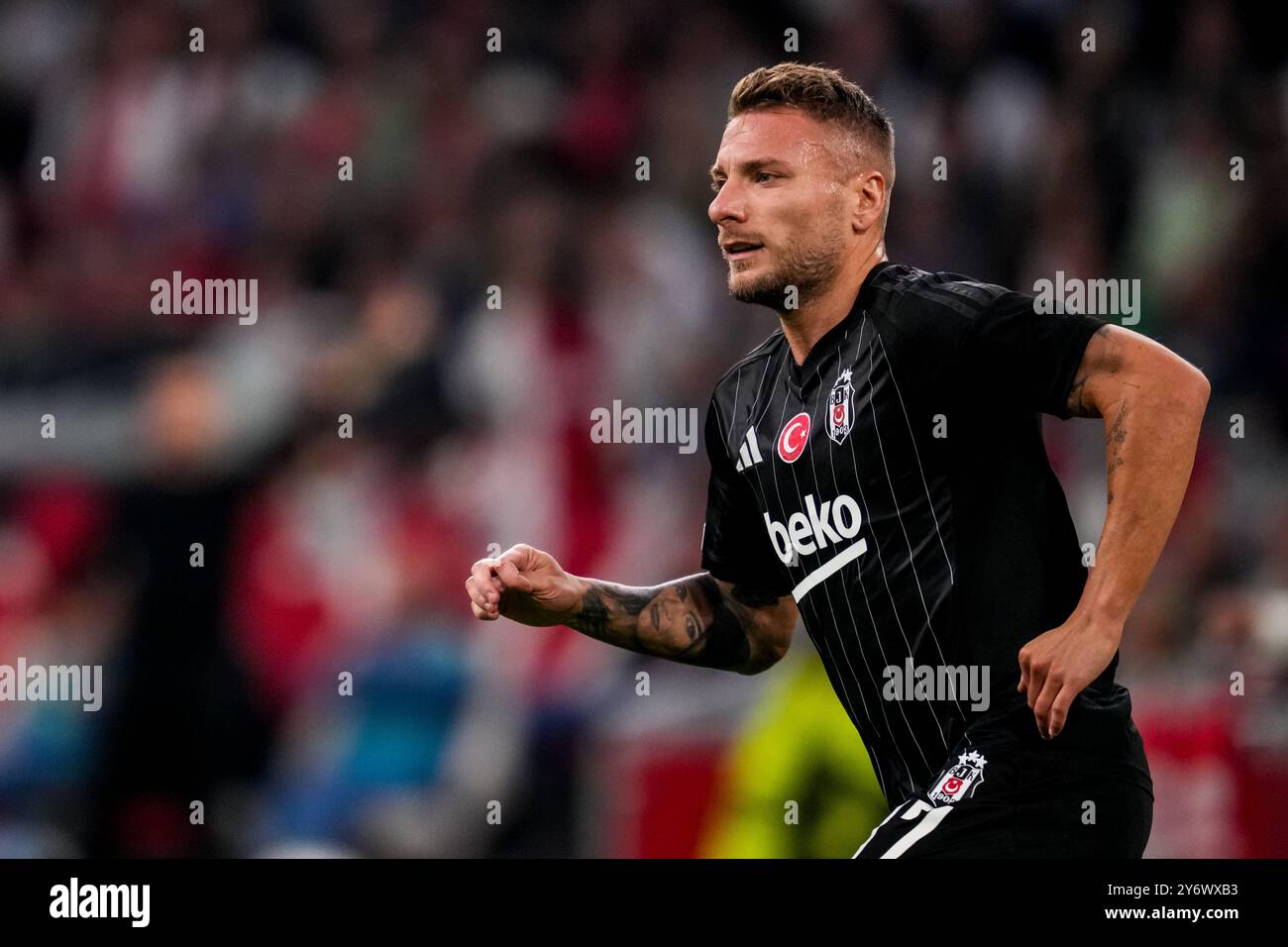 Maillot Besiktas 2024-25 – #17 Immobile – Europa League – Taille M – Adidas Neuf