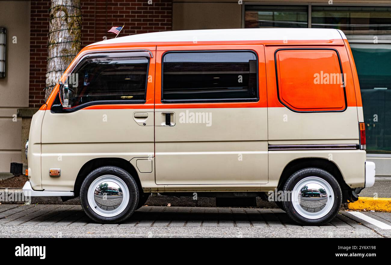 Seattle, USA - July 22, 2024: Volkswagen Transporter T2 Microbus car ...