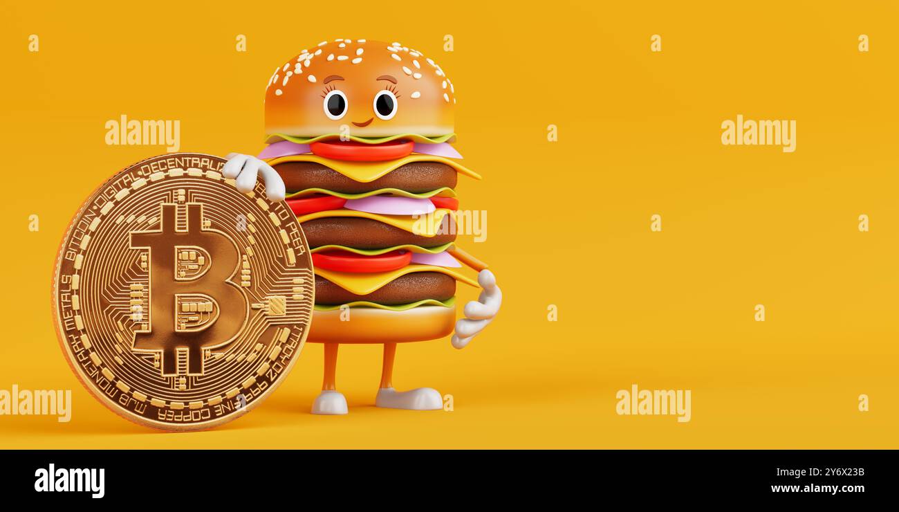 Bitcoin burger hi-res stock photography and images - Alamy