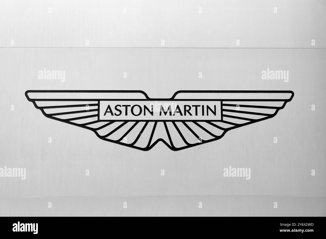 Aston martin car emblem hi-res stock photography and images - Alamy