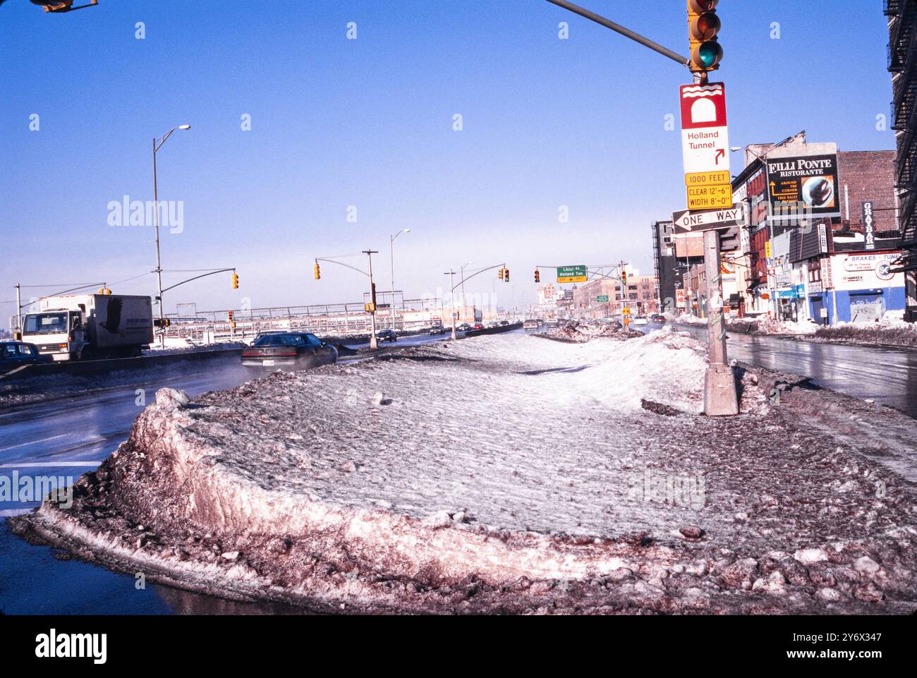 New York City 1996 after snow blizzard Stock Photo - Alamy