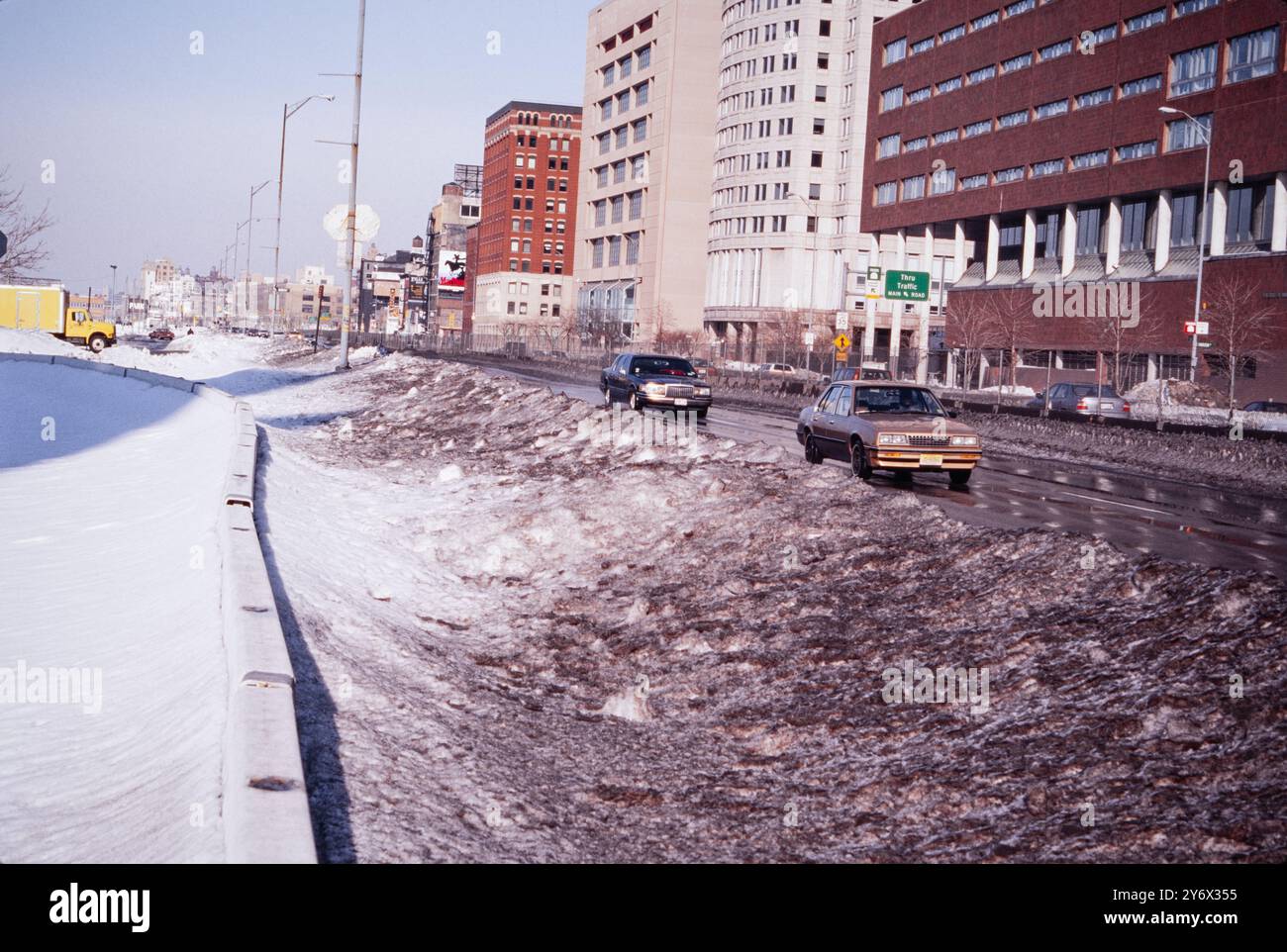 New York City 1996 after snow blizzard Stock Photo - Alamy