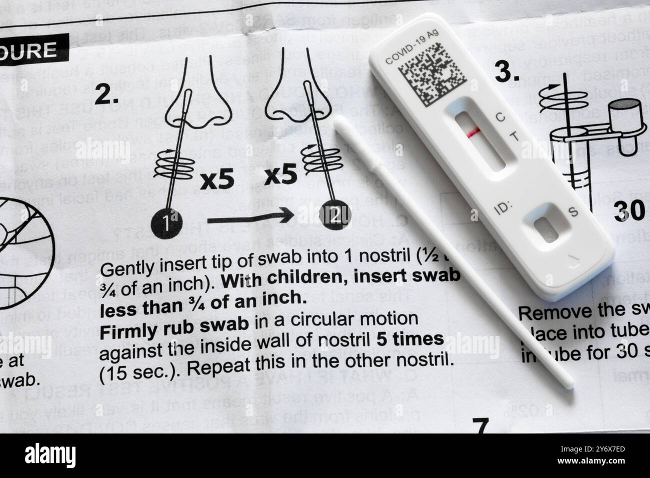 WA26118-00.....WASHINGTON - COVID-19 Antigen Home Test. Stock Photo