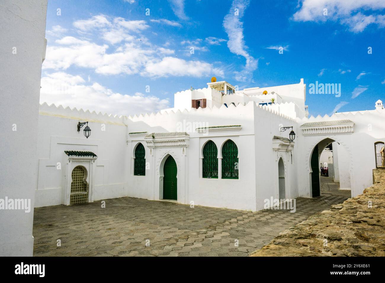 Hispano-Moorish house, palace of El Raisuni, Assilah, Morocco, north of ...