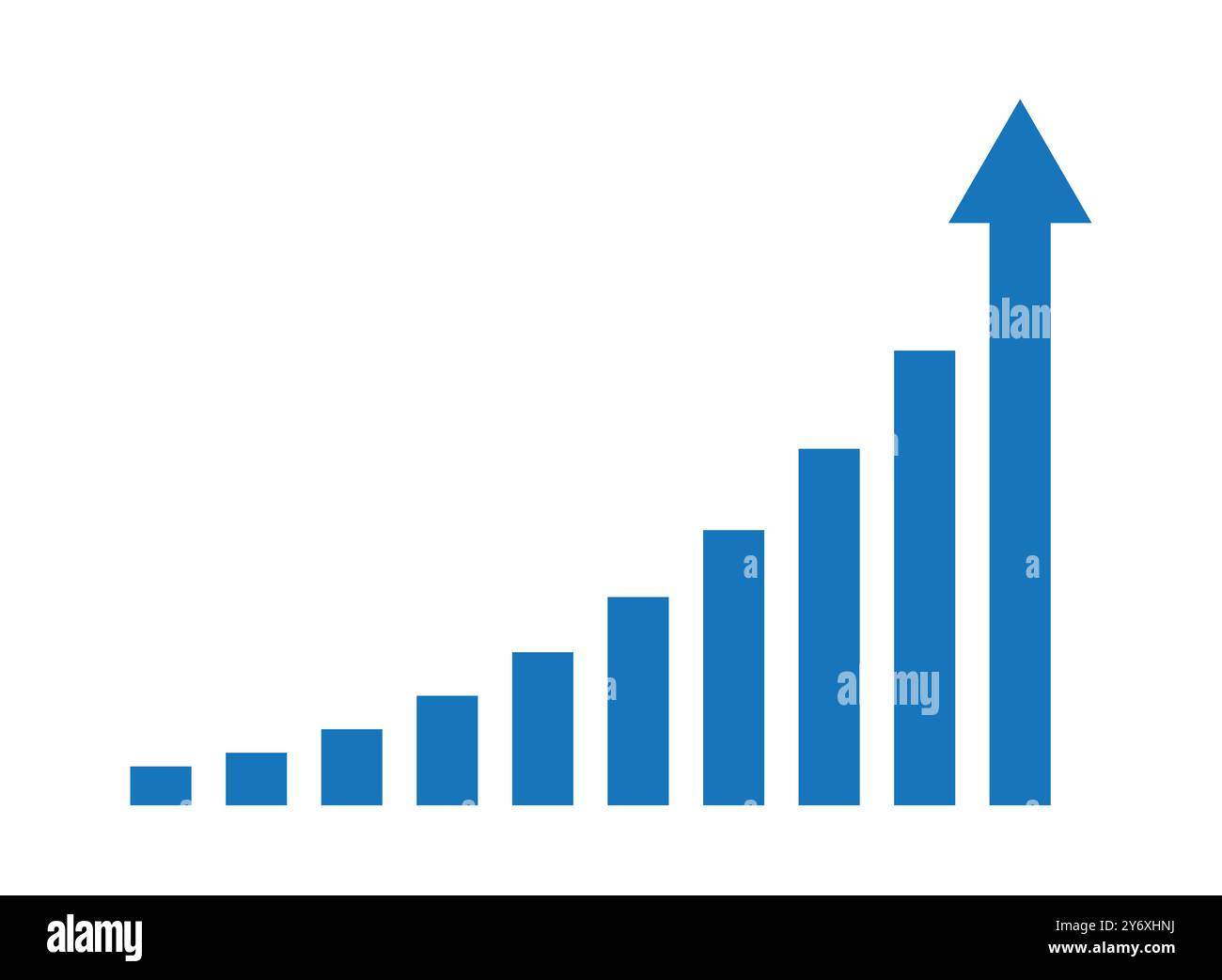 Business success graph - vector illustration showing growth, progress ...