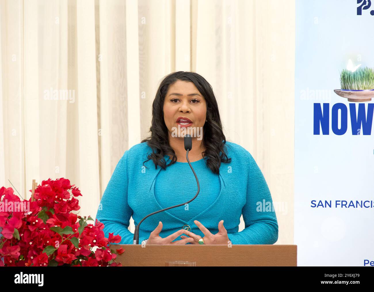 Mayor london breed at podium hi-res stock photography and images - Alamy