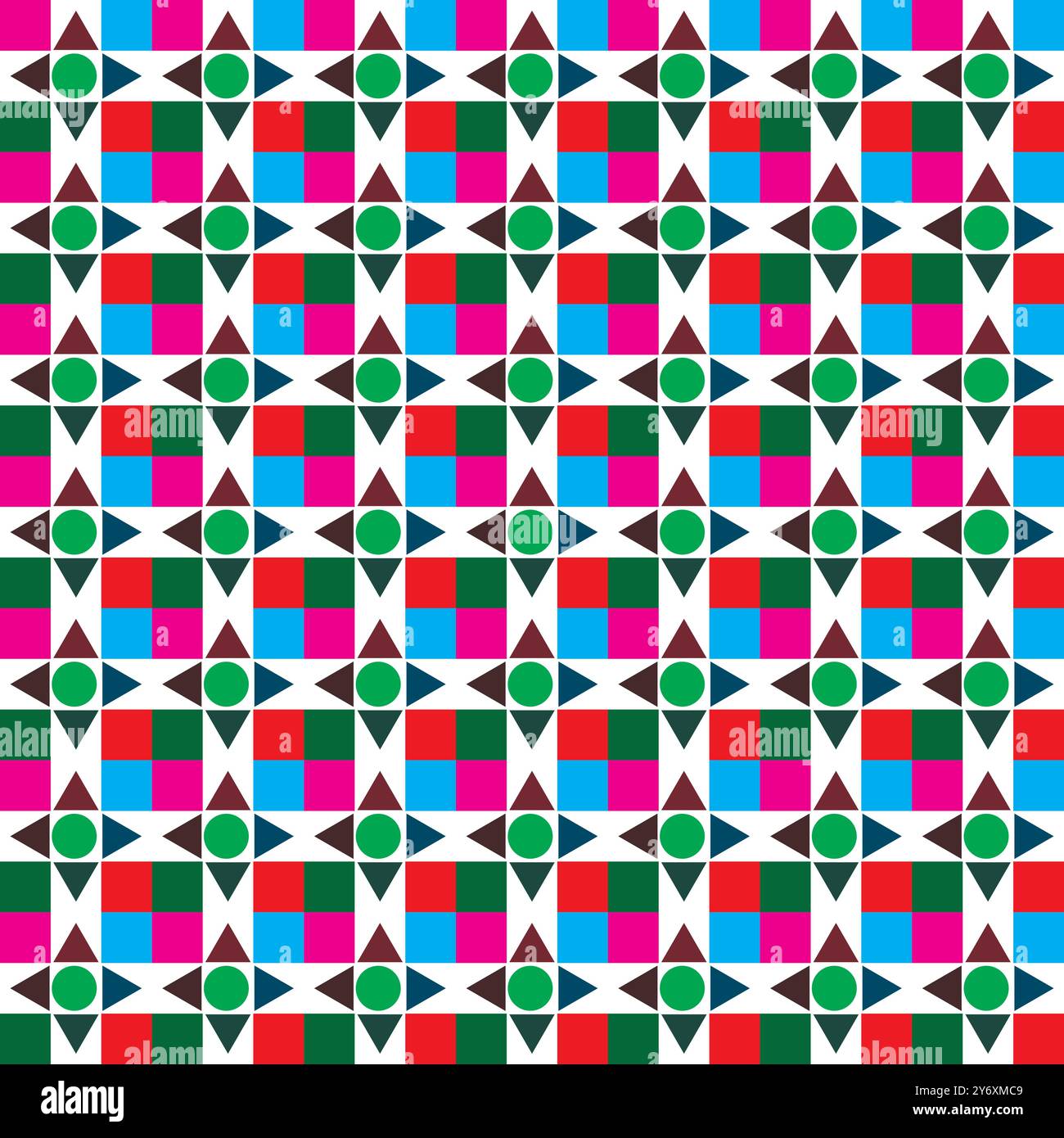 Simple Tile Pattern Design Stock Vector