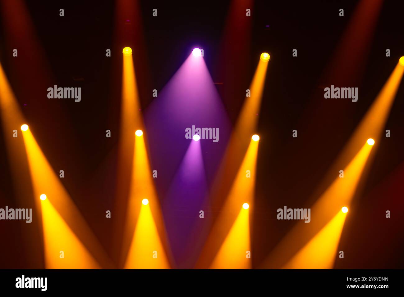 Defocused blurred concert lighting on stage Stock Photo - Alamy
