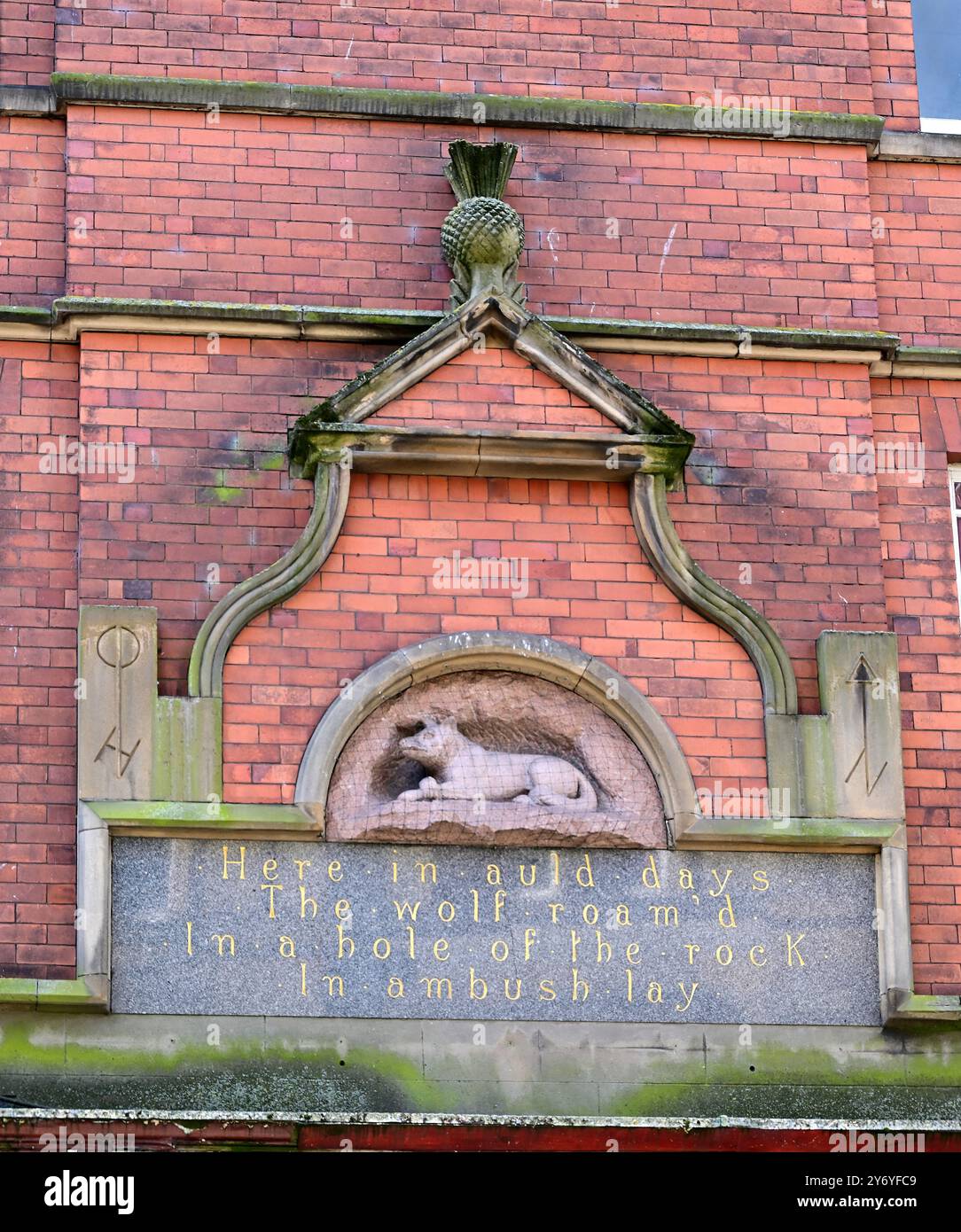 Ruabon Library Welsh ruabon brickwork hi-res stock photography and images - Alamy