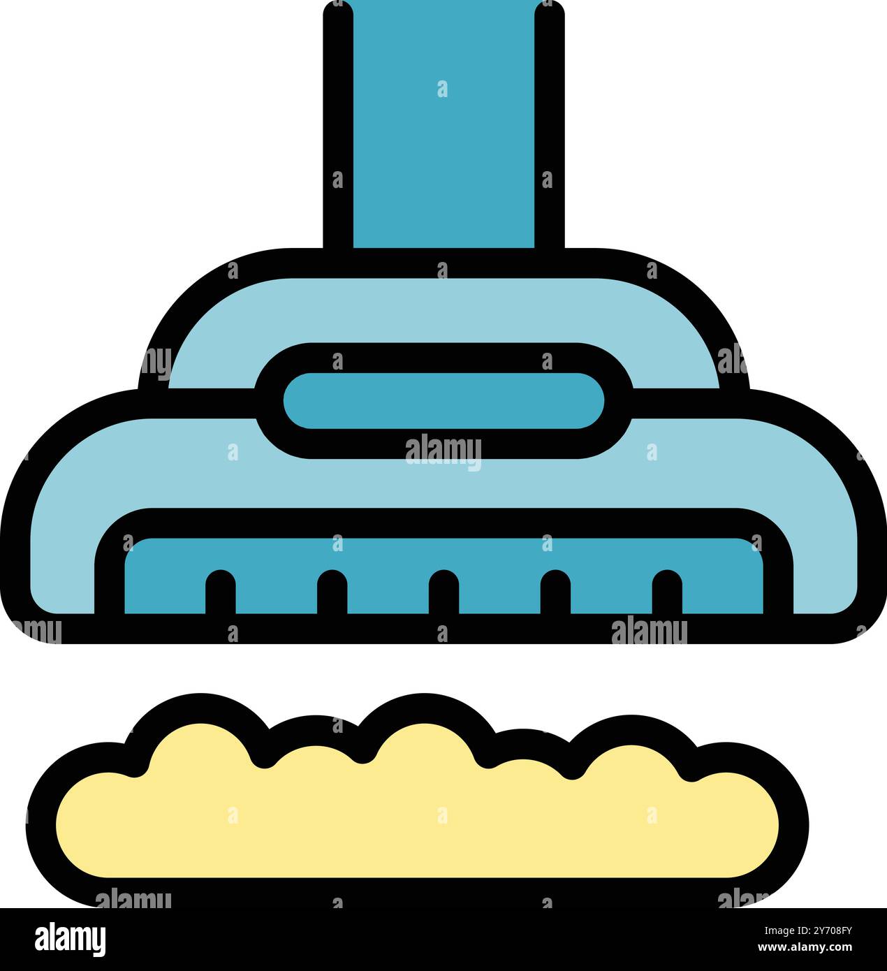 Vacuum cleaner icon, outline style with color fill Stock Vector Image ...