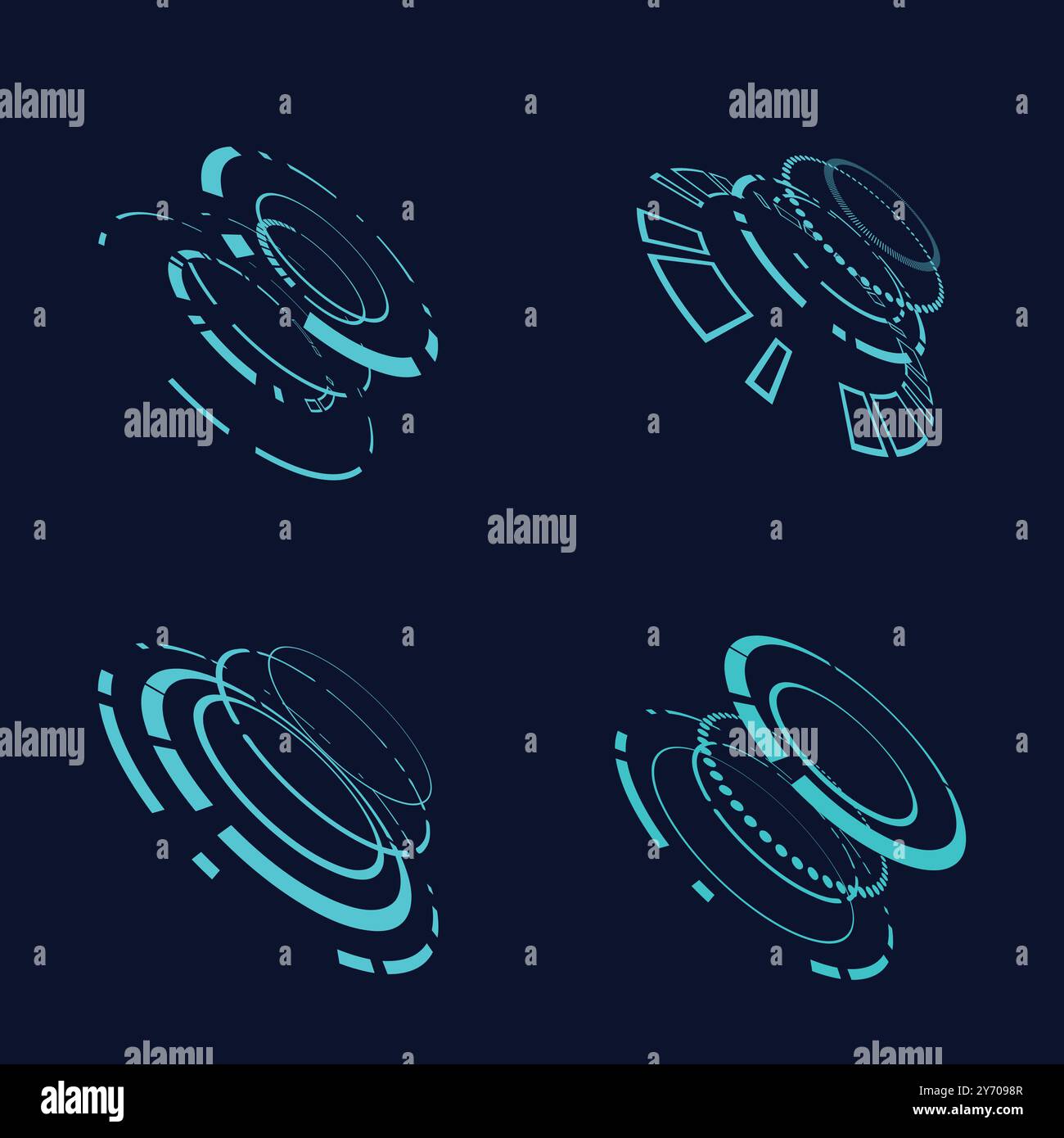 sci fi circle frame modern user interface element Technology futuristic ...
