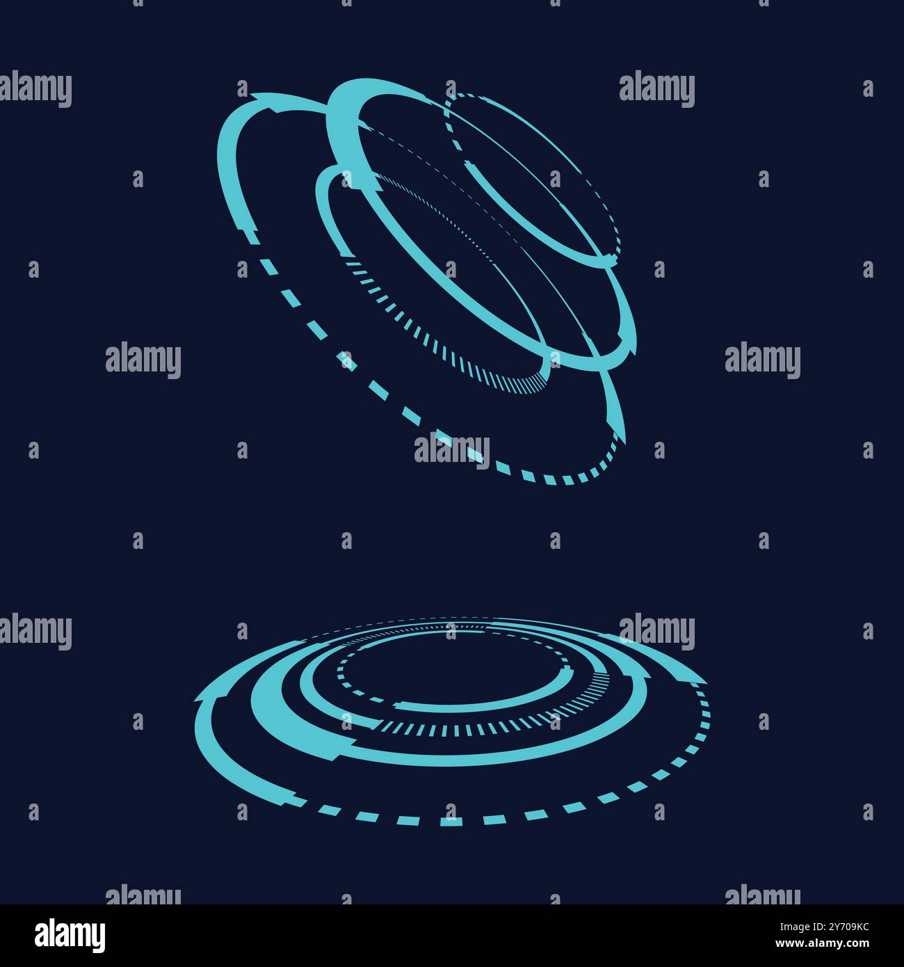 sci fi circle frame modern user interface element Technology futuristic ...