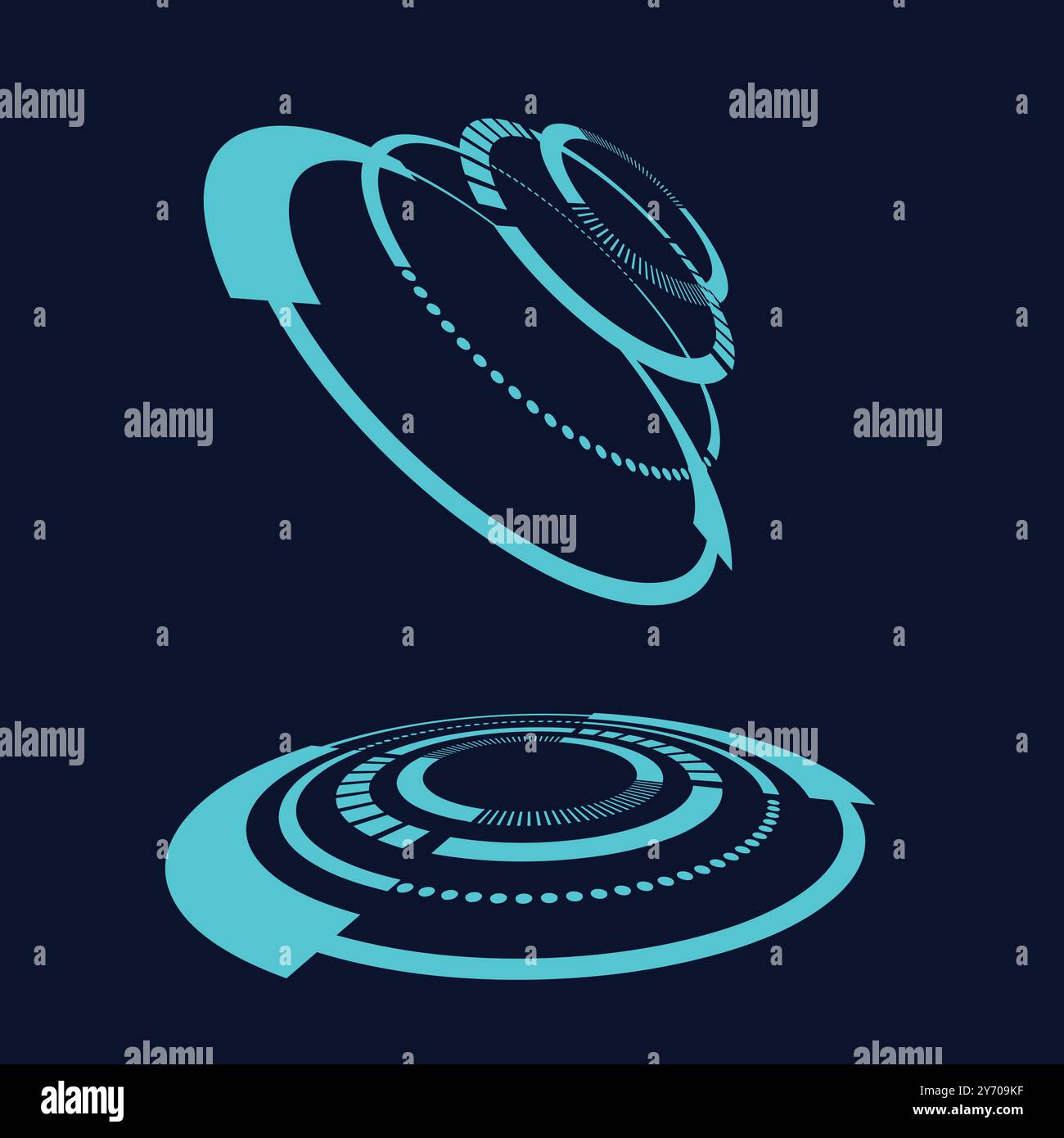 sci fi circle frame modern user interface element Technology futuristic ...