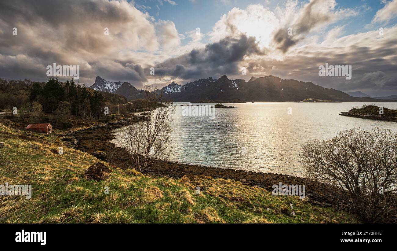 nature sceneries inside the Vesteralen Islands, Norway Stock Photo - Alamy