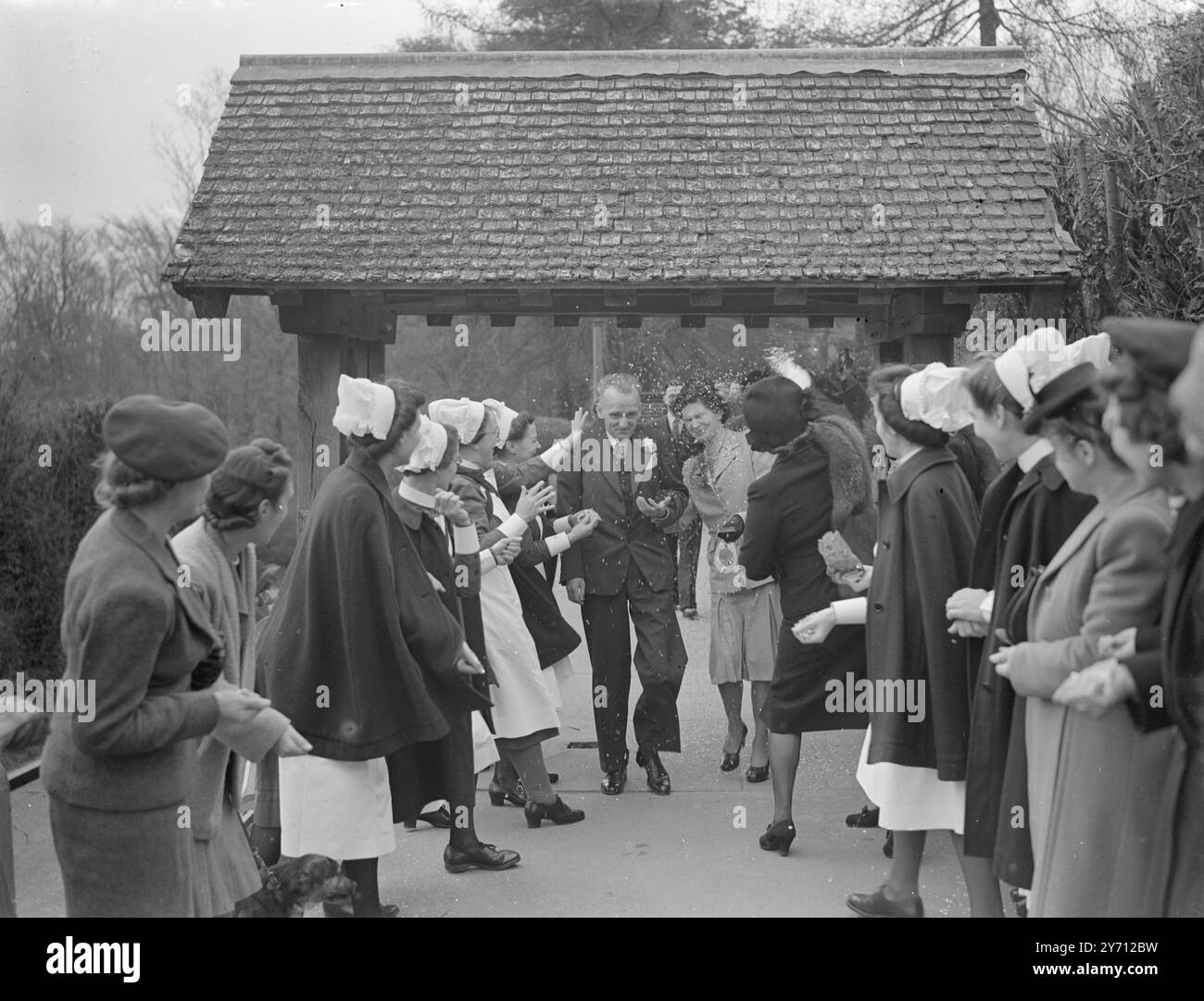 Mapstone Family Mapstone wedding . 18 April 1947 Stock Photo - Alamy