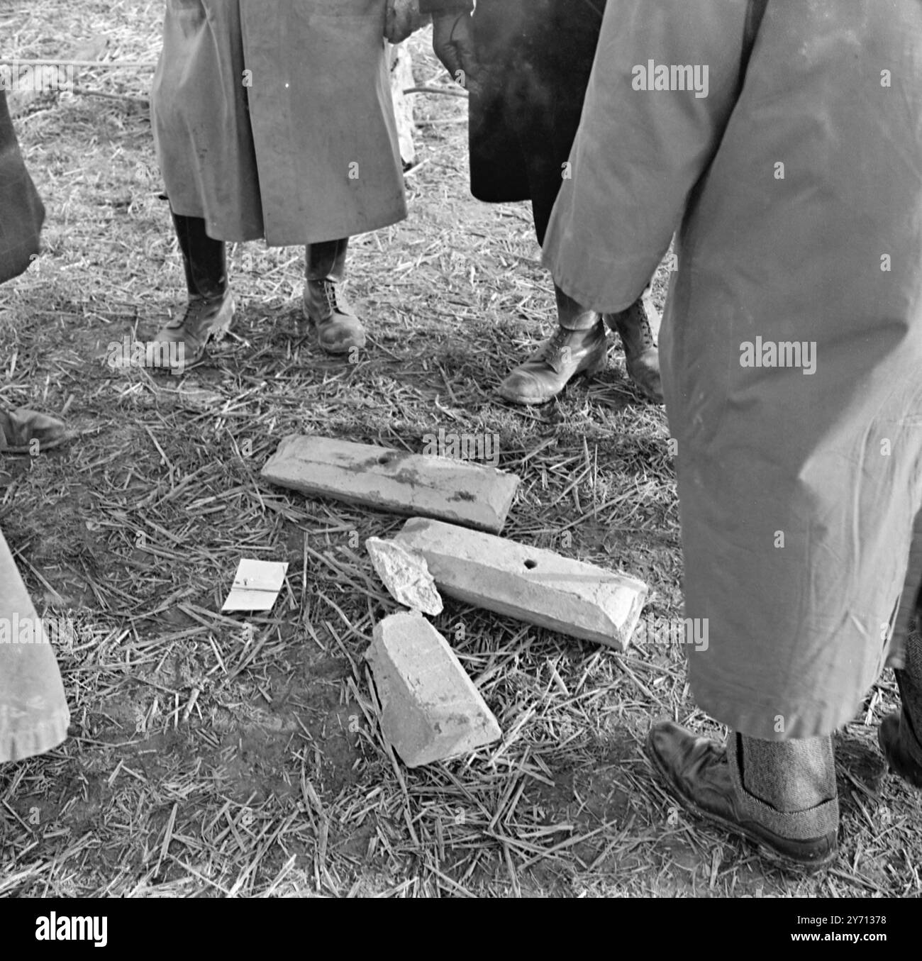Hop wiring Demonstration at Henton 1 January 1947 Stock Photo - Alamy