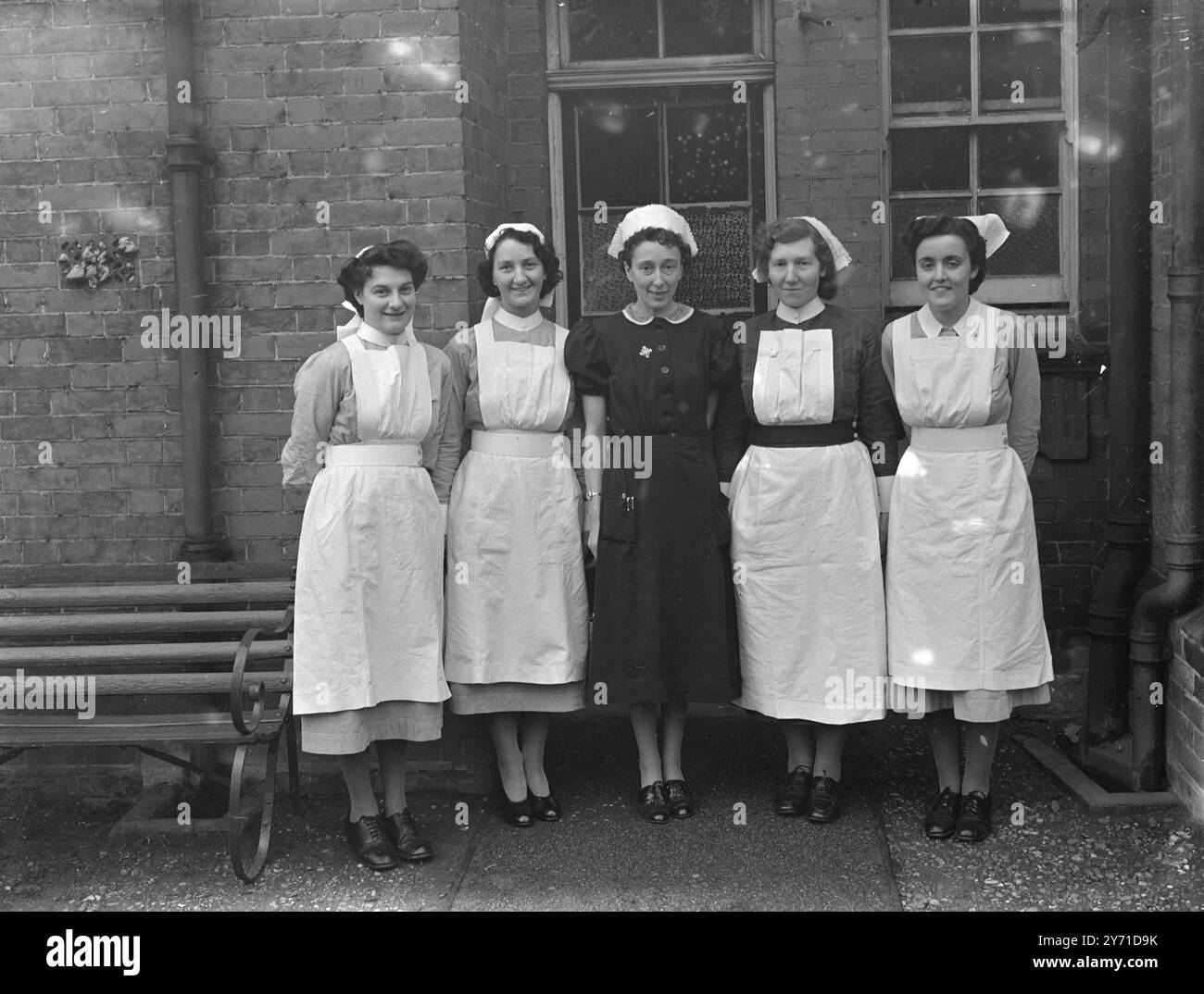 Nurses of Sidcup Cottage Hospital, Kentc. 1940 Stock Photo