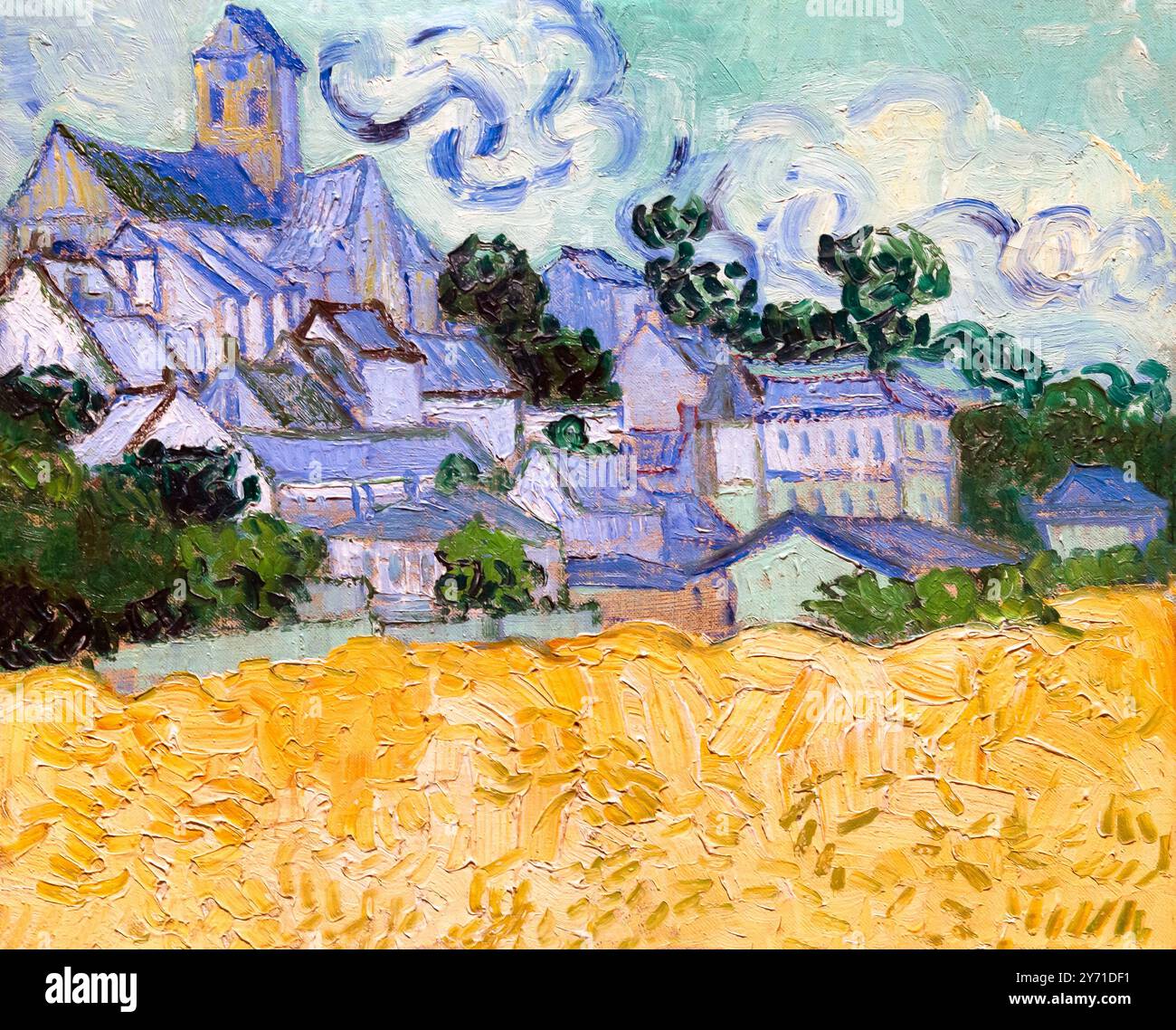 Van gogh view of auvers hi-res stock photography and images - Alamy