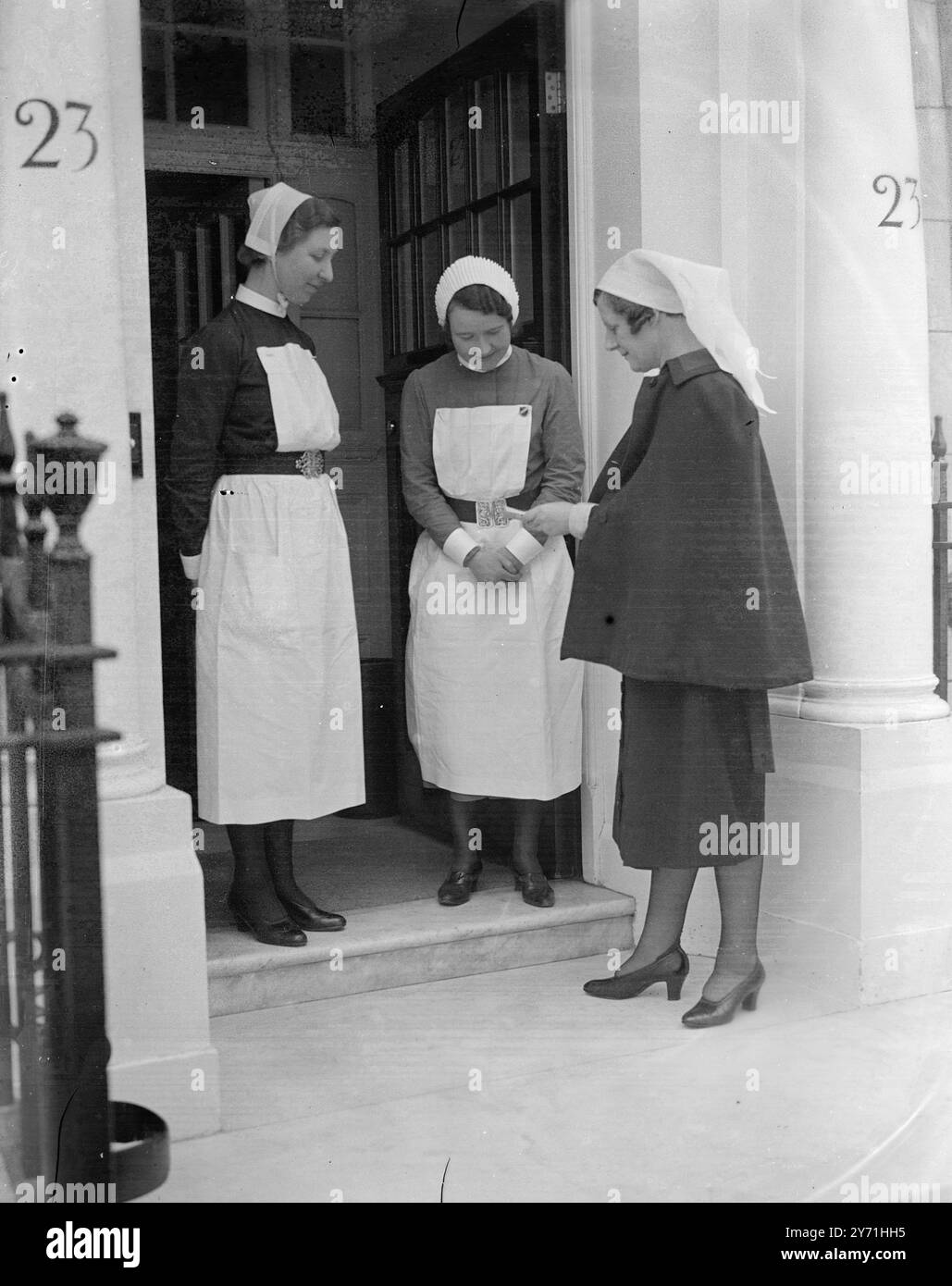 Two nurses 1940s hi-res stock photography and images - Alamy