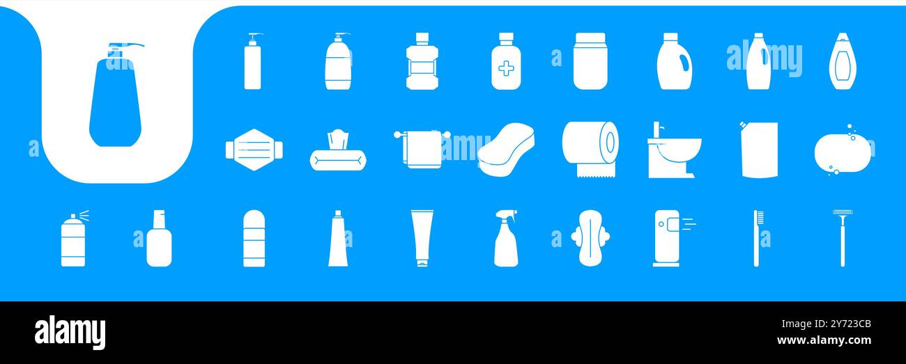 cleaning hygiene flat icon vector design Stock Vector