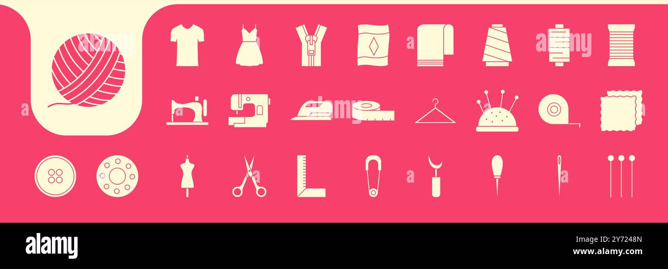 tailor modern icon vector designs Stock Vector